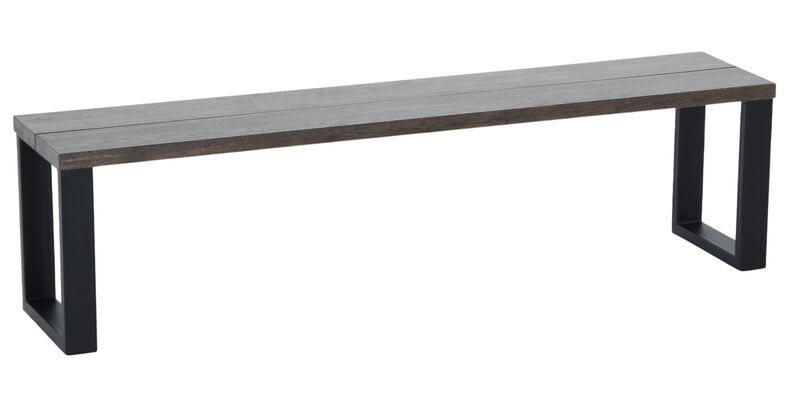 Manner tammi penkki 170x35,5 cm savunharmaa/musta